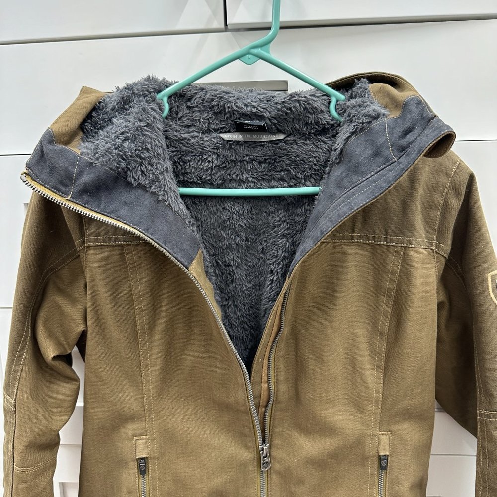 Women's Brown Hooded Jacket - Picture 4 of 8
